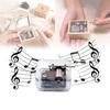 Cranked Hand Acrylic Music Box Creative Craft Ornament Toy Kids Gift Students