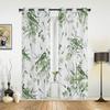 Летние зеленые листья птица акварельные оконные шторы для гостиной, спальни, современные кухонные жалюзи, шторы, шторы