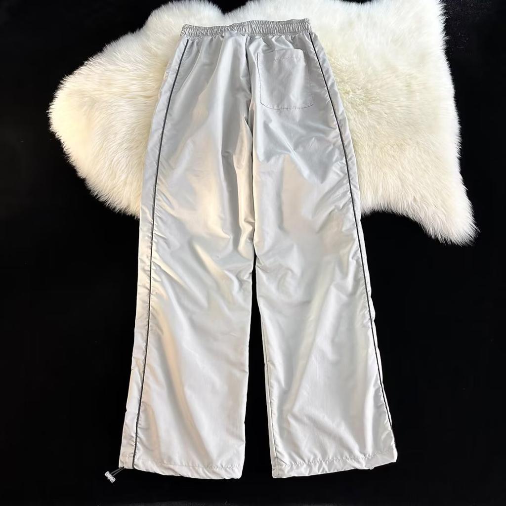 Американские мужские повседневные спортивные мешковатые брюки-карго, широкие уличные спортивные штаны, технологичная одежда, корейские брюки Y2K, одежда для мужчин