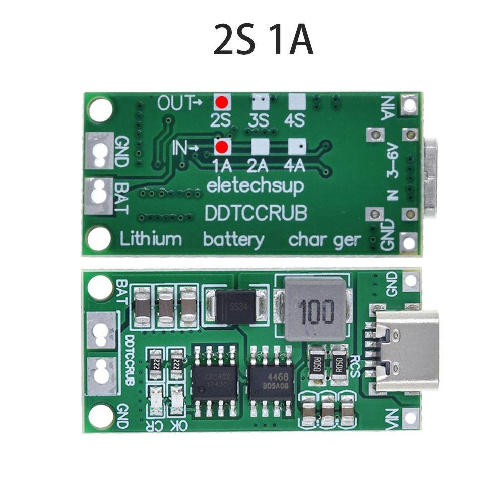 18650 Type-C до 8,4 В 12,6 В 16,8 В повышающая плата для зарядки литиевой батареи 2S 3S 4S Boost Module