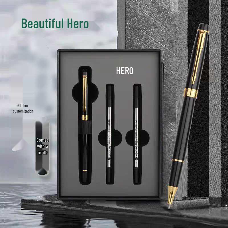 Металлическая гелевая ручка Hero Signature E608: Подарок премиум-класса для деловой переписки