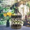 Brush Gold Vintage Candle Holder European Retro Hanging Candle Lantern  Party Ambience