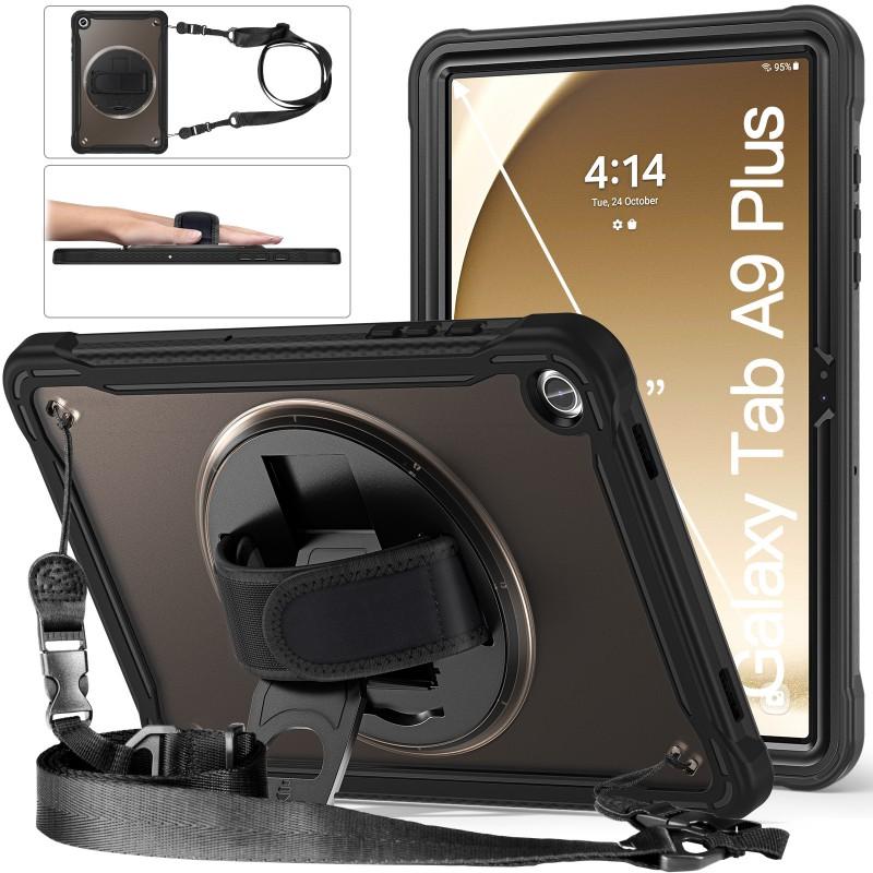Tablet Case IPad 10th Gen Tab A9 Plus 360 Rotating Stand Matte Clear Shockproof Protective Cover