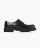 Firenze Atelier [Vibram] Объемный носок Скрытый шов Pull-Up Кожа 3-дырочный Дерби 1090 [Сияющий черный]
