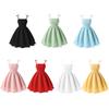 8-12 Years Kids Girls Suspenders Princess Dress