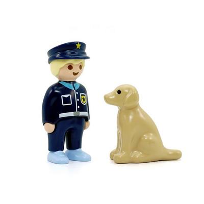 Playmobile 1 2 3 3 фигурки полицейских и полицейских собак 70408, 1 корейская игрушка
