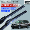 Для Suzuki Grand Vitara MK3 2006-2015 автомобильный стеклоочиститель U-образный мягкий резиновый бескаркасный без кронштейна HD автомобильные дворники 19"+19"
