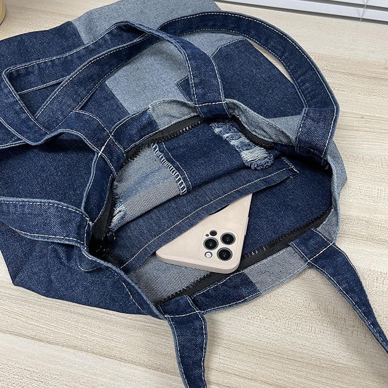 Denim Bag Student Class Handbag Lazy Style Shoulder Crossbody Bag