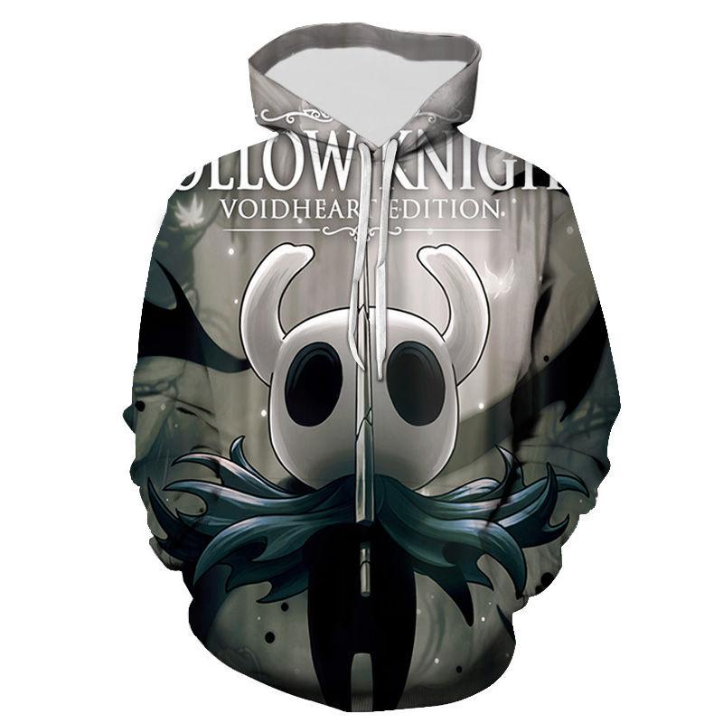 Игра Hollow Knight 3D Печатный Мужчины Женщины Осень Зима Уличная Одежда Повседневный Худи с Длинным Рукавом Оверсайз Толстовки Унисекс Одежда