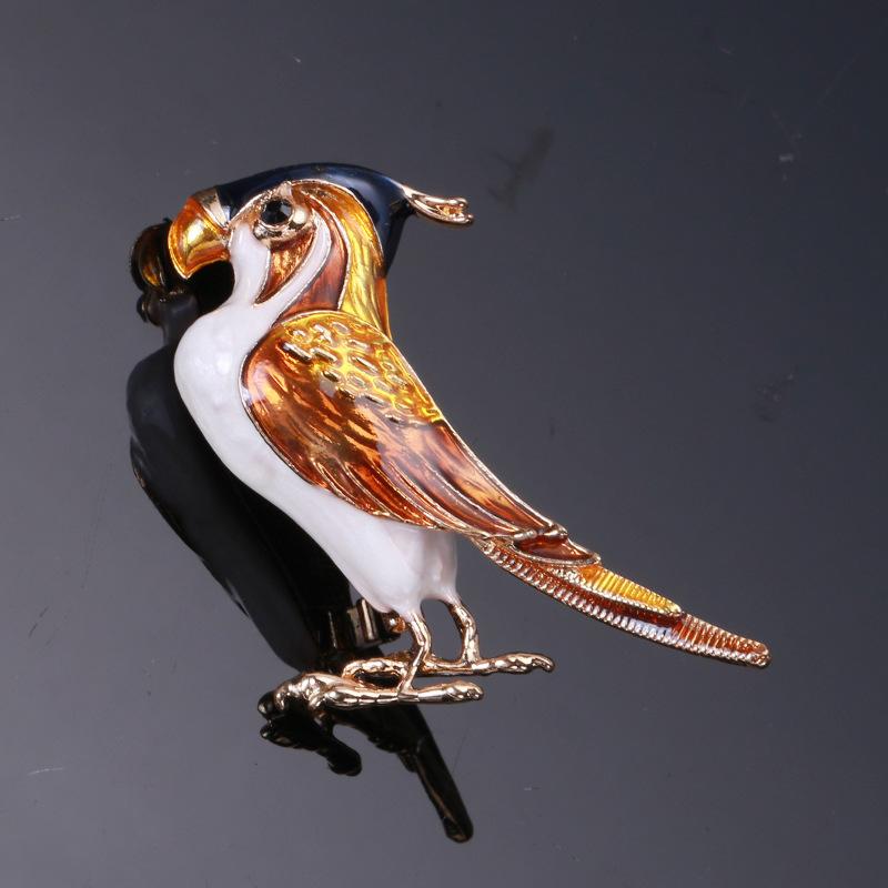 Брошь-эмаль «Дятел» для женщин, прилив, личность, темперамент, куртка, кардиган, корсаж, мода, ретро, универсальная булавка