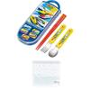 Plarail Trio Set, Chopsticks, Spoon, Fork, Bento Chopstick Case, Slide-out Type, Made In Japan, Dishwasher Safe, Antibacterial, Takara Tomy Set (Trio