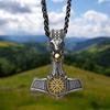 Викинг Один Компас Руна Молот Подвеска Титановая Сталь Ожерелье Ювелирные Изделия для Мужчин Подарки