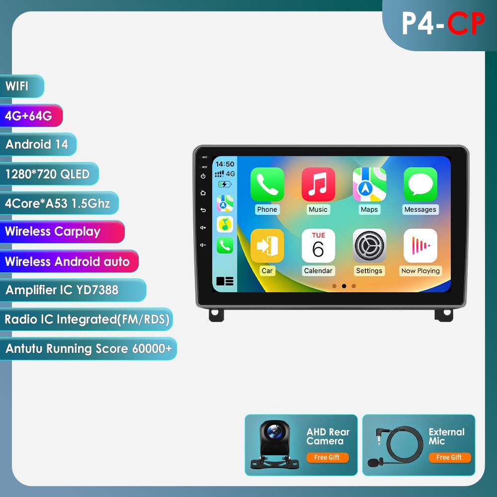 6115 Android Car Radio for Peugeot 407 407CC 2004 - 2011 Autoradio Wireles Carplay Android Auto 8CORE Intelligent Screen Player