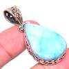 Подвеска Natural Republic Larimar из стерлингового серебра 925 пробы в тон буксира 1,93 дюйма F4R66