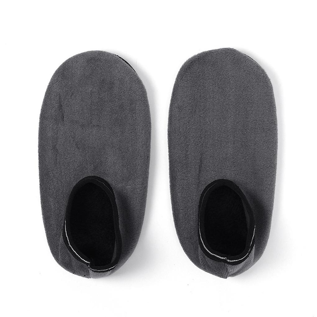 Winter non-slip fleece lined socks 225-245mm gray thermal socks