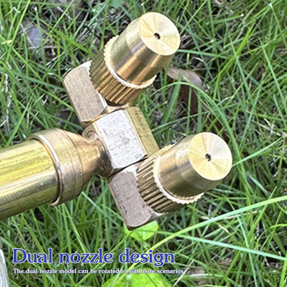 Double/Single Head Reciprocating Spray Push-Pull Bottle Copper Pump Spray Head With Retractable Rod Manual Sprayer