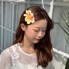 Women Summer Hair Clip Flower Shape Imitation Flower Hair Pin Bohemia Style Bridal Bangs Hair Clip Hair Accessories