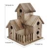 Wooden Bird House Parrot Breeding Cage Small Creative Outdoor Garden Waterproof Hanging Bird Nesting Box Home Decor Pet Supplies