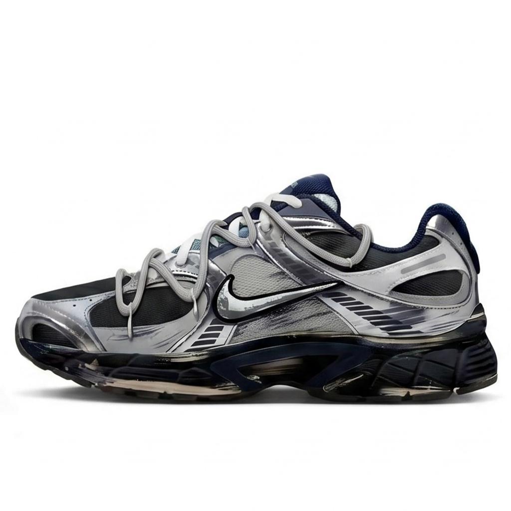 Nike V5 RNR Fabric Cushioning Slip Resistant Abrasion Resistant Low top Running Shoes Men's Silver Black IH3649-006(Team1727-)