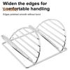 Stainless Steel Taco Holder Stands for 3 Tacos Rust-Proof Taco Tray Plates for Crispy Shells Heat-Resistant Burrito Stand for Holidays Outings