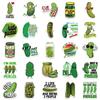 50PCS Cartoon Pickle Stickers - Waterproof Decor for Luggage, Notebook & Guitar RecordingYourLife Store