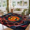 Manchester United Design Crystal Velvet Rug Soft Decorative Mat for Bedroom Entrance