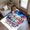 Rainbow Soccer Adventure Customize Text Floor Mat Design for Study room Bedrooms Living Rooms Playrooms Antislip Carpet Decorate Offices