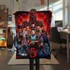 Stranger Things Season Poster Blanket Soft And Comfortable Sofa Blanket Nap Blanket Sheet Office Rest Blanket