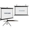100-дюймовый напольный экран для проектора со стойкой - Кронштейн без перфорации для домашнего использования