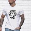 New Summer Men's Fashion T-shirt Glasses Island Printed Men's T-shirt Top