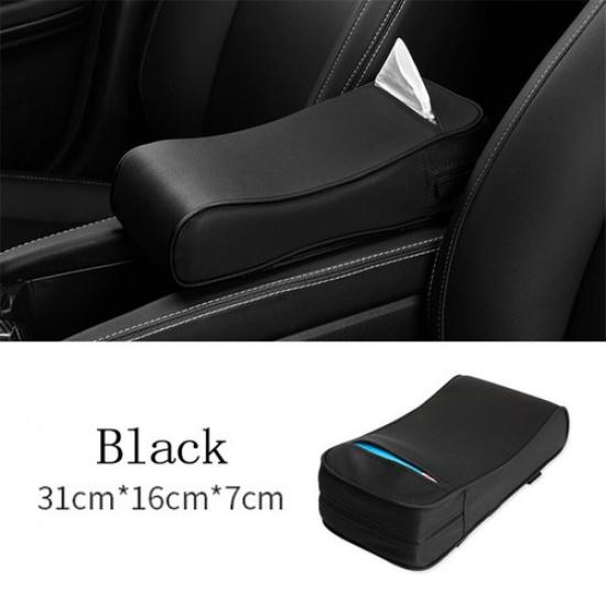 Car Armrest Pad Center Console Cushion Mat Cover Arm Rest Seat Box PU Leather