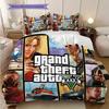 Vibrant Characters Grand Theft Auto V Bedding (1 * duvet cover + 2 * pillowcase, without core) 2D Flat Christmas birthday gift Bedding set