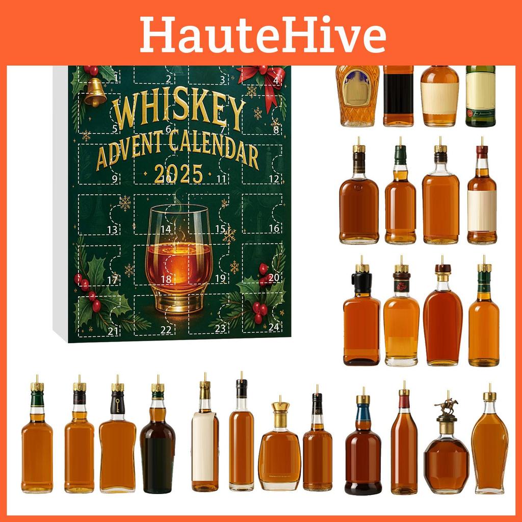 Christmas Bottle Style Acrylic Advent Calendar With 24 Surprise Blind Boxes For Holiday Party Decor