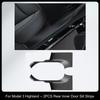 For Tesla Model 3 Highland 2024 Door Sill Strip Guard Mat Trunk Threshold Protector Side Anti-kick Pad Magic Hook Installation