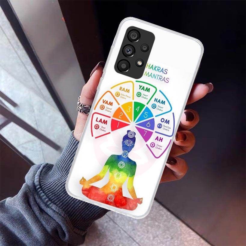 Yoga Chakra Spiritual Energy Universe Phone Case For Samsung Galaxy A52 A51 A50S A32 A22 A12 A02S A72 A71 A31 A70 A30S Note 20 U