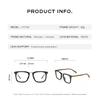 CAPONI Wooden Glasses Frame For Men Brand Designer Handmade Eyeglasses Anti Blue Light Customized Spectacles JF7085
