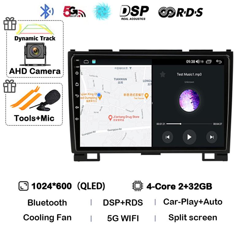 Android 14 Carplay Auto 360 Camera для Great Wall Haval Hover H5 H3 2011-2016 Автомобильный Радио Мультимедийный Плеер GPS Навигация Стерео