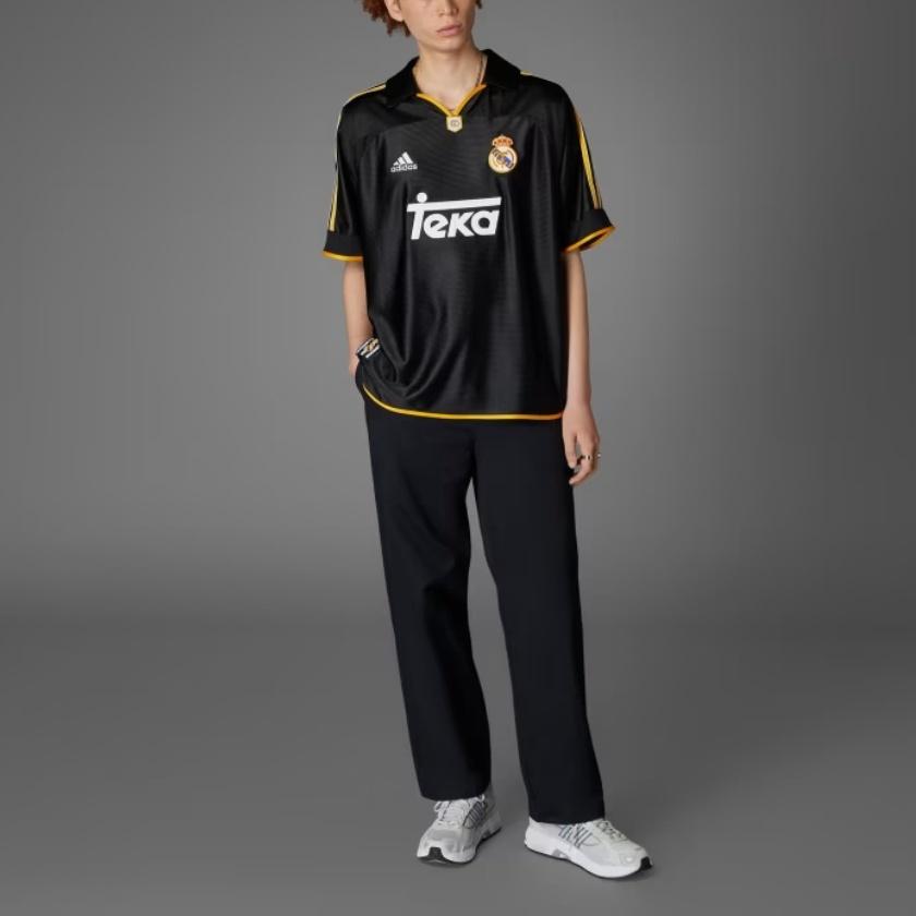 adidas Реал Мадрид 99/00 Гостевая футболка Черно-золотая Мужская JW1992