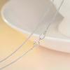 925 Silver Glitter Choker Necklace Zinc Zinc Alloy Collarbone Chain Elegant Stacked Silver Necklace  Women