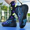 Mandarin duck basketball shoes men's high-top cement floor actual combat cushioning sports shoes Bauer casual shoes