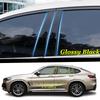 Car TPU/Glossy Mirror Pillar Post Cover Door Trim Window Decorative Sticker For BMW X4 Xdrive F26 2013-2018/G02 -2024