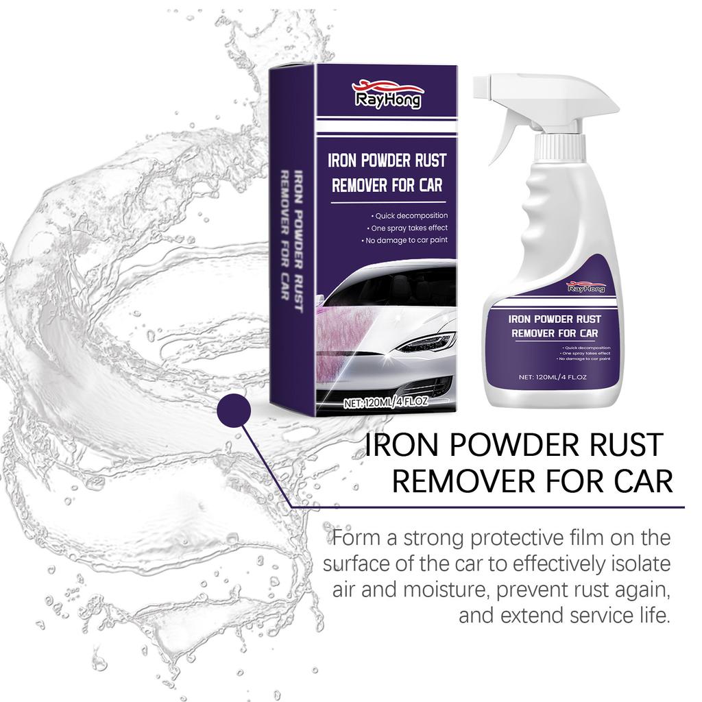 Rayhong Car Iron Powder Rust Remover Car Paint Stain Remover Rust Polishing Cleaning Sparking Renovation Maintenance
