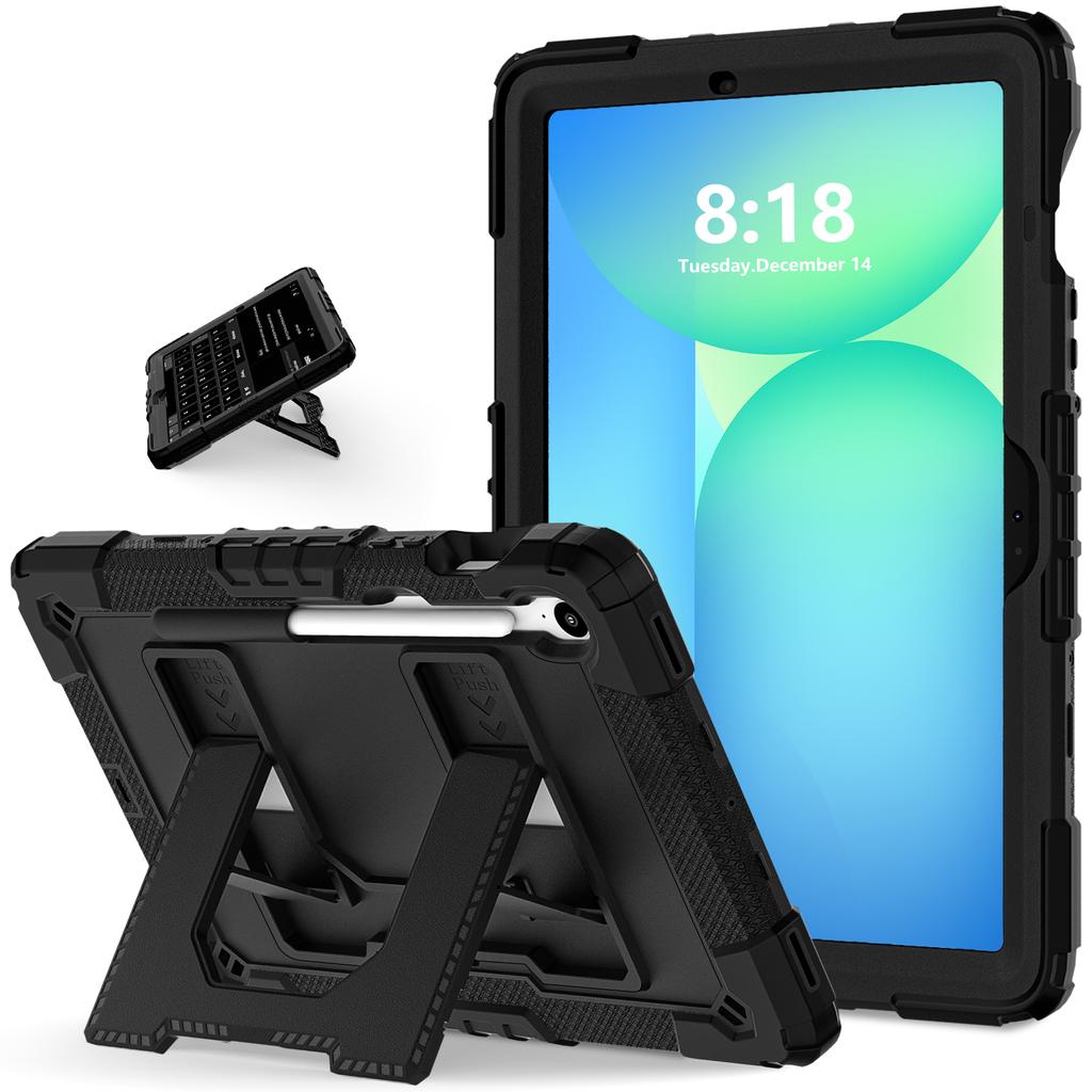 Чехол-подставка для Samsung Tab S10 Lite S9 FE Tab A11 A9 Plus A9+ A11+ Чехол для планшета Прочный Толстый Ударопрочный Жесткий Чехол