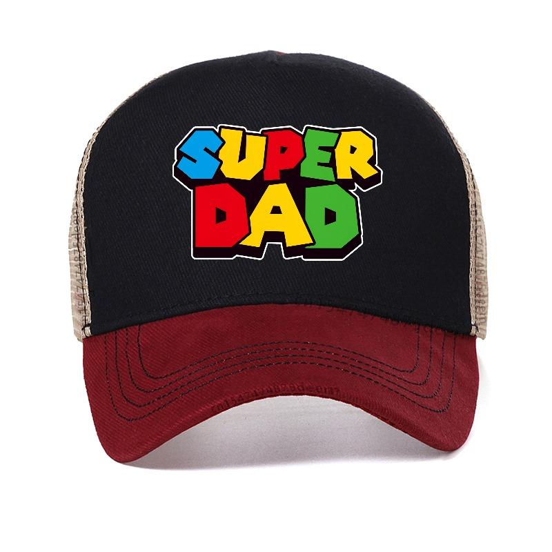 Super Dad hat Super Dad Men and women Baseball Cap cool Summer Breathable Mesh hats Father's Day Gift Casquette