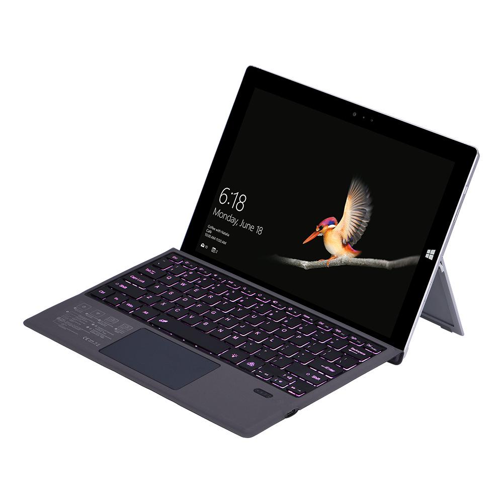 Планшет Microsoft Surface Pro 9 с магнитной беспроводной Bluetooth-клавиатурой и цветной подсветкой