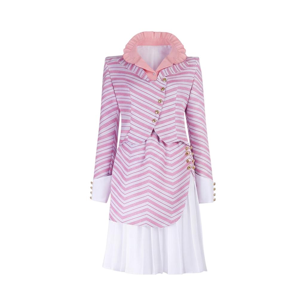 Косплей Куртка с длинным рукавом в полоску + Юбка в полоску + Однотонная рубашка