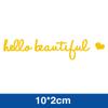 Hello Beautiful Car Rear View Mirror Decal Car Stickers Interior Decor Cute Accessories Gifts For Her Positive Laptop Decal