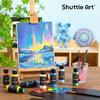 Shuttle Art acrylic paint chameleon color 20 color set rainbow color pearl color Sparkling iridescence quick drying waterproof Durability 60ml large