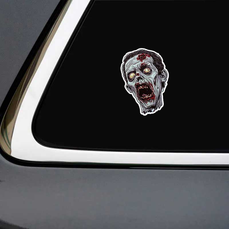 Zombie Car Stickers Waterproof Vinyl Decals Auto Body Window Bumper Decor Motorcycle Helmet Stickers TM314
