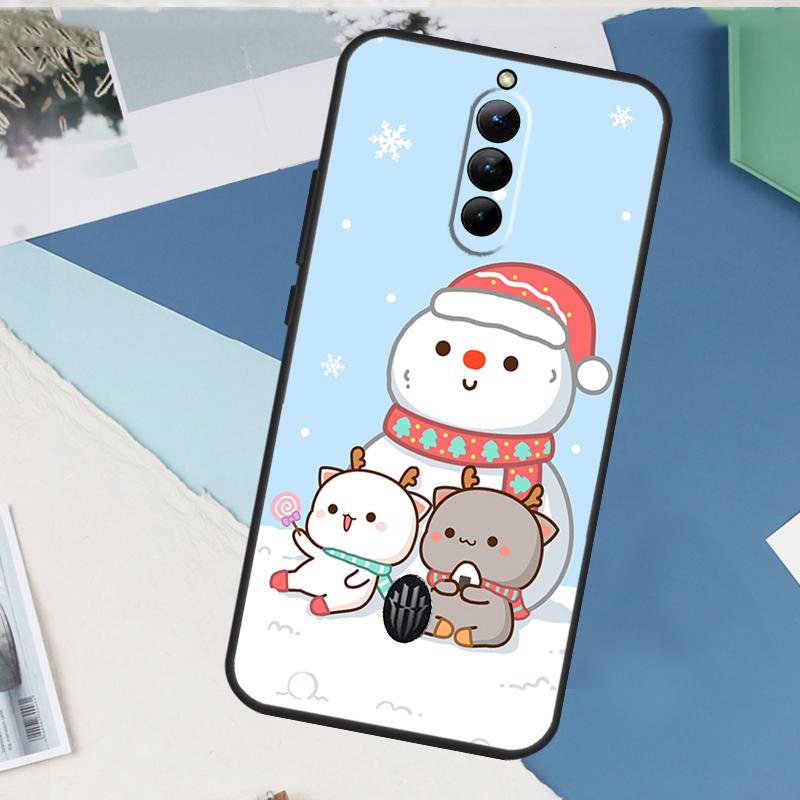 Чехол с котиками персикового цвета и гома для ZTE Nubia Red Magic 10S 8 9 8S 9S 10 Pro Plus Air 6 7 7S RedMagic 11 Pro Plus